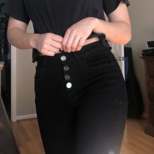 Fashion Nova High Black Bootcut Jeans